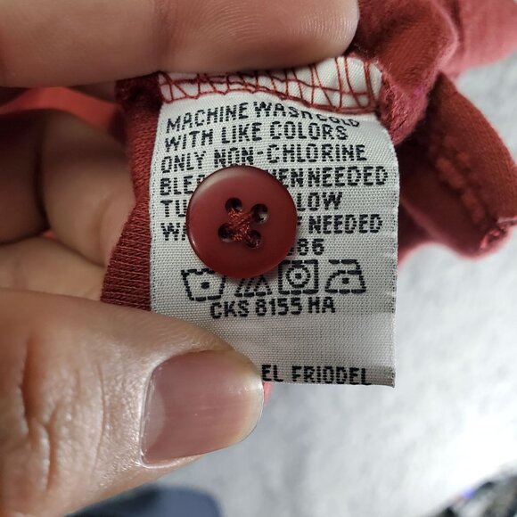 Haggar Shirt Mens XL Rust Red Polo EZs Cotton Blend Casual - Picture 3 of 8